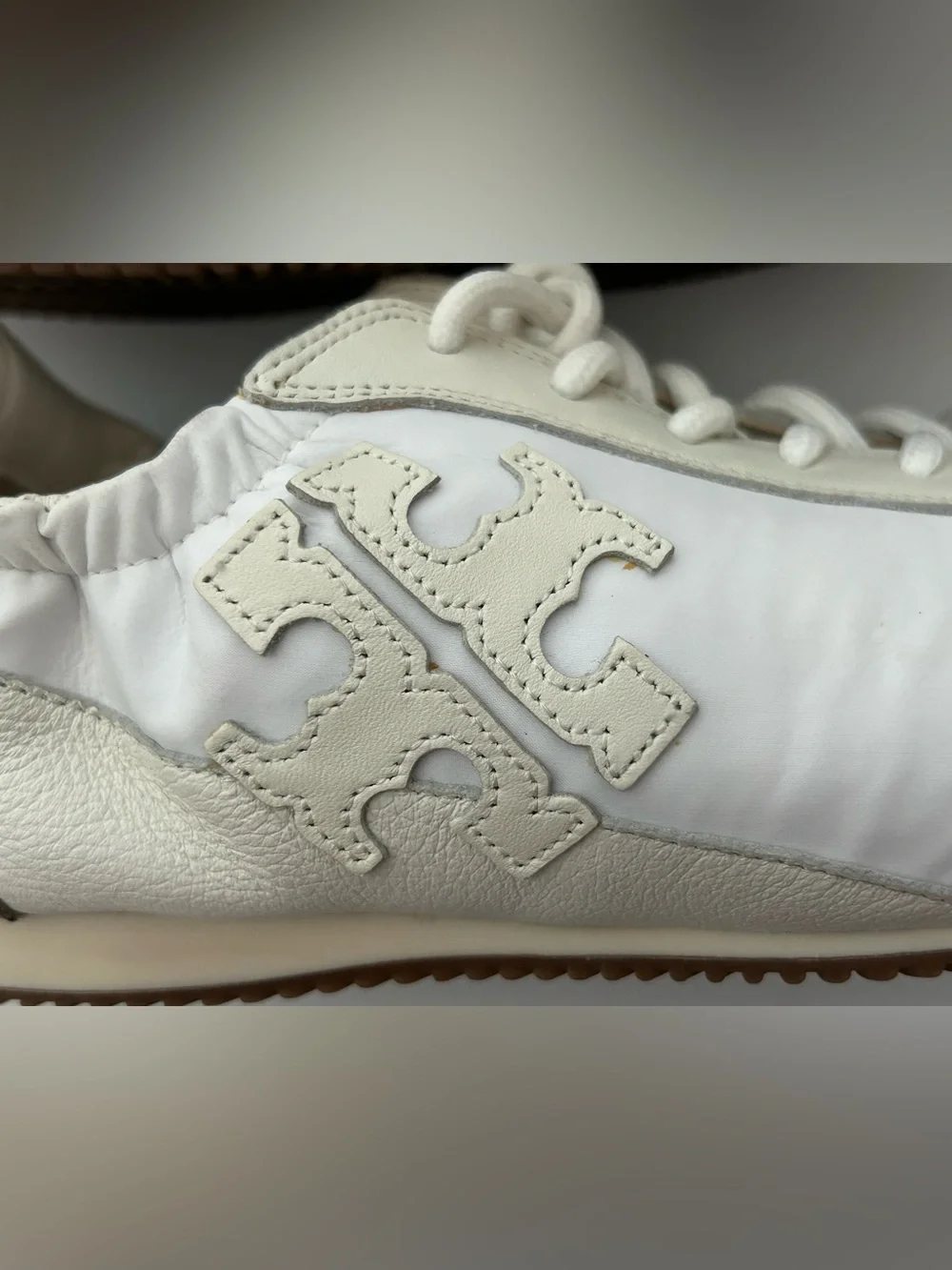 Tory Burch The Tory Sneakers Retro Classic Preppy Designer Neutral Designer $248